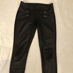 Faux leather pants